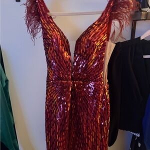 Elegant Sequin Evening Dress